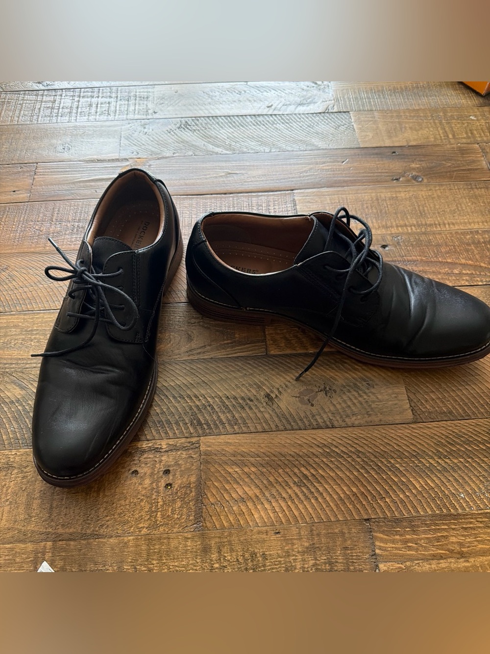 Classic Black Leather Men's Lace-Up Dress Shoes